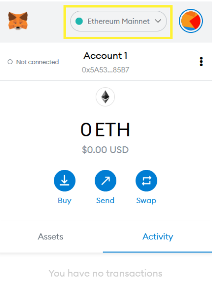 metamsk ethereum mainnet